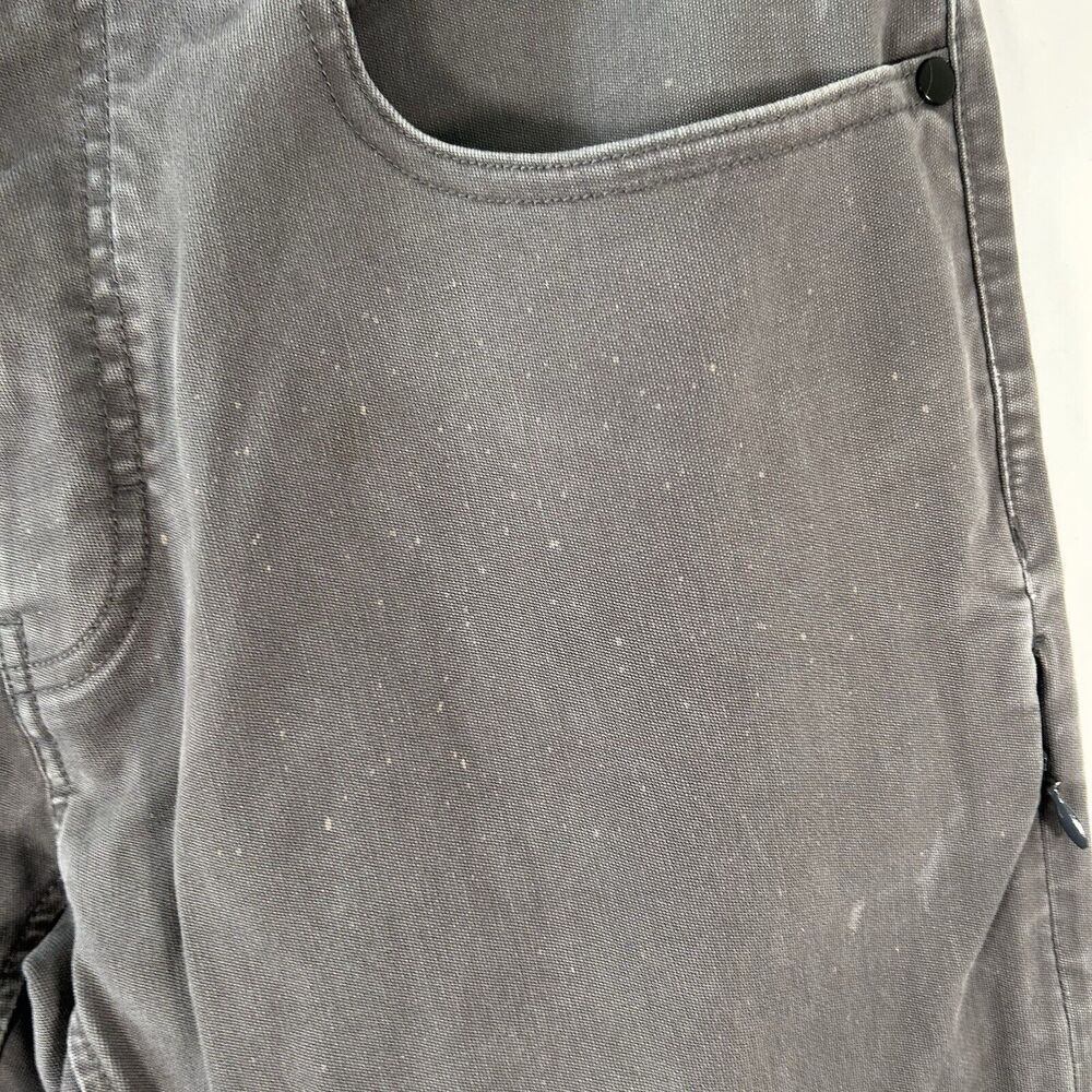 Nike SB Jeans Men's 32 Grey Distressed Cotton Blend Button Zip Vented Flaws - Picture 6 of 14